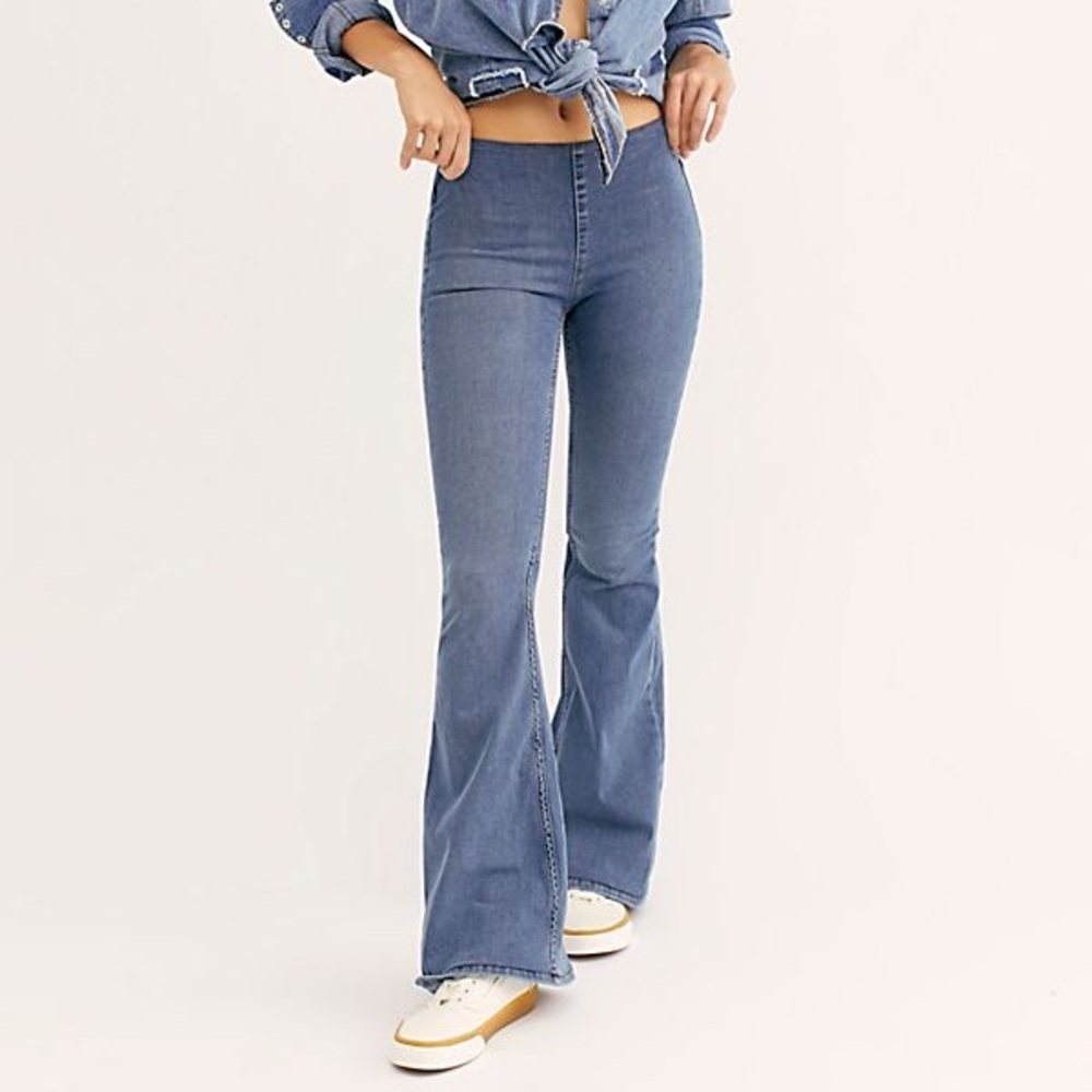 We the Free Penny Pull-On Flare Jeans